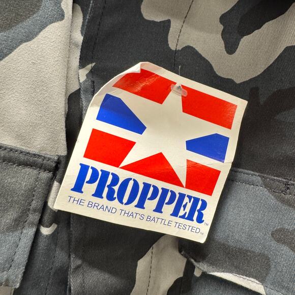 Propper BDU Shirt Mens Large Military Urban Camo Gray White Black Military NEW - Picture 2 of 7